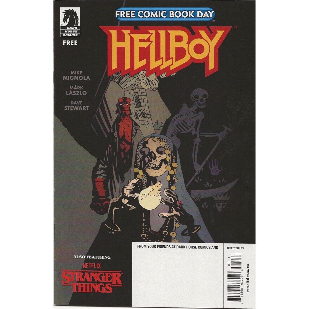 Hellboy #1 Stranger Things Free Comic Book Day FCBD 2024 Dark Horse Unstamped